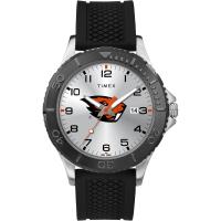 TIMEX/天美时男士运动腕表mm黑硅胶表带银色表盘防刮防水