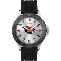 TIMEX/天美时男士运动腕表mm黑硅胶表带银色表盘防刮防水
