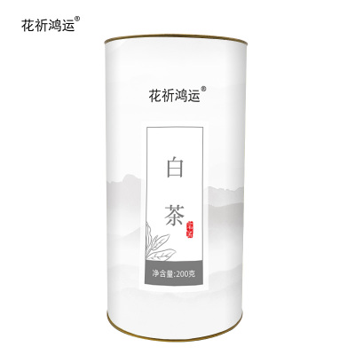 花祈鸿运白茶200克桶