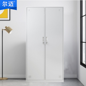 尔迈 更衣柜铁皮柜宿舍存包柜浴室员工储物柜鞋柜碗柜 二门更衣柜