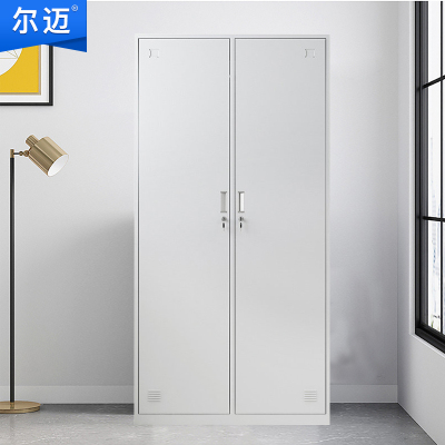 尔迈 更衣柜铁皮柜宿舍存包柜浴室员工储物柜鞋柜碗柜 二门更衣柜