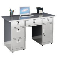 景福达不锈钢写字桌160*70*75cm张