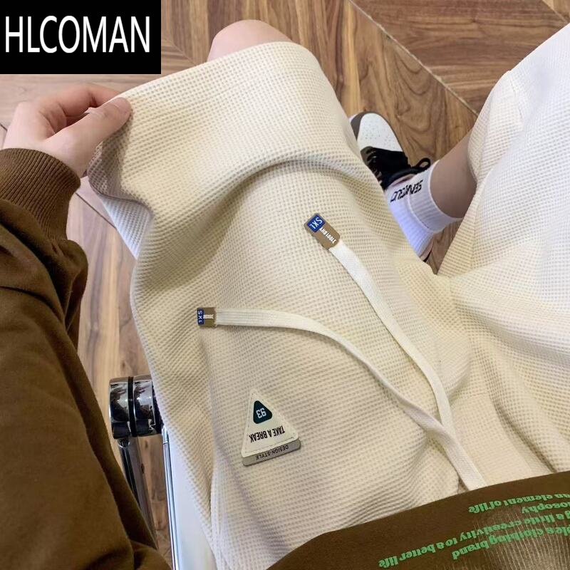 HLCOMAN短裤男夏季百搭休闲2025新款五分裤半袖男款潮流简约