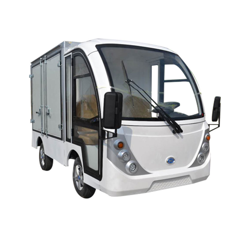 苏宁推荐婉晨单排双排四轮电动送餐车双排校园厂区监狱电瓶搬运车厢式