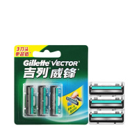 吉列Gillette威锋手动双层刀片剃须刀 替换3刀头