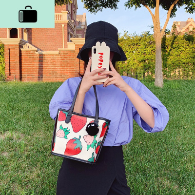 手提包女小包气质手拎时尚菜篮子女包百搭托特包2020新款潮单肩包NEW LAKE