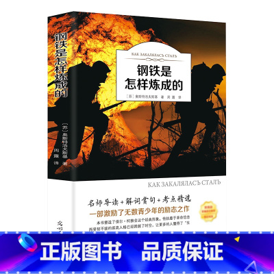 [正版]钢铁是怎样炼成的初中生原著完整版原版人民教育出版社初二八年级下册必读课外阅读书籍人教版文学名著怎么样练成的8年