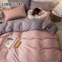 美帮汇款全棉四件套全棉磨毛加厚被套床单宿舍三件套北欧风床上用品