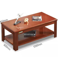 鑫金虎茶几实木现代简约储物茶几 1200*600*450mm