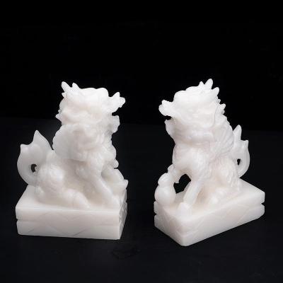 美帮汇玉石摆件一对店铺开业送礼家居客厅玉摆设