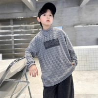 男童德绒半高领打底衫秋冬款新款冬装中大童青少年加厚内搭潮