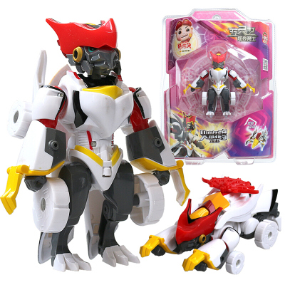 猪猪侠超星萌宠超星锁玩具儿童变形机器人勇士合体套装新款变形系列铁拳虎阿武 炫变勇士 火焰鹤