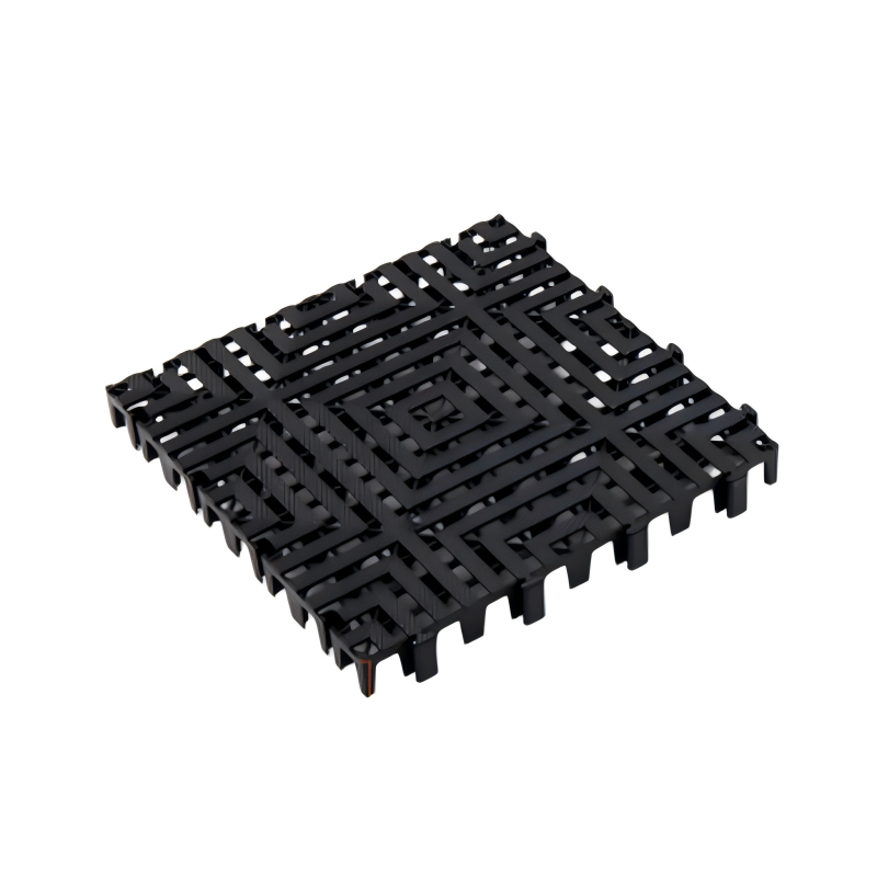 杜晶 拼接格栅防滑垫 黑色米型 40*40*4cm 片