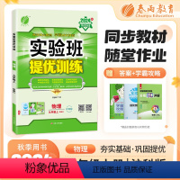 物理 九年级/初中三年级 [正版]2024秋实验班提优训练物理九年级上册沪科版中学教辅导书资料9年级同步课时作业学霸强化
