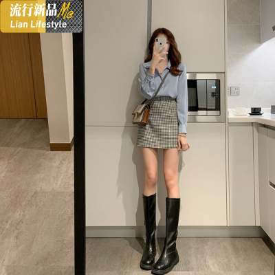 暖青汇春季上衣女气质百搭女白色衬衫设计感小众简约洋气长袖衬衣外套