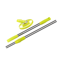 太太乐 不锈钢 旋转拖把杆带拖把盘 旋转拖把配件 耐用旋转拖把替换地拖配件TTL6822 加强杆+托盘+2个拖头