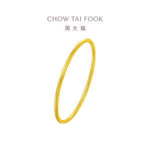 周大福传承经典传承福镯黄金实心手镯计价F222999