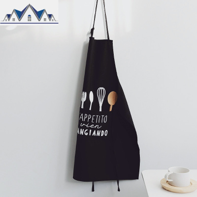 围裙创意北欧ins风女棉家用工作时尚防水防油厨房做饭定制logo 三维工匠