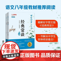 北京四中语文课经典常谈详解全2册 红楼通习课四中名师详细解读 解决各阶段阅读难点 朱自清杨志刚提升读写品格语文八年级教材
