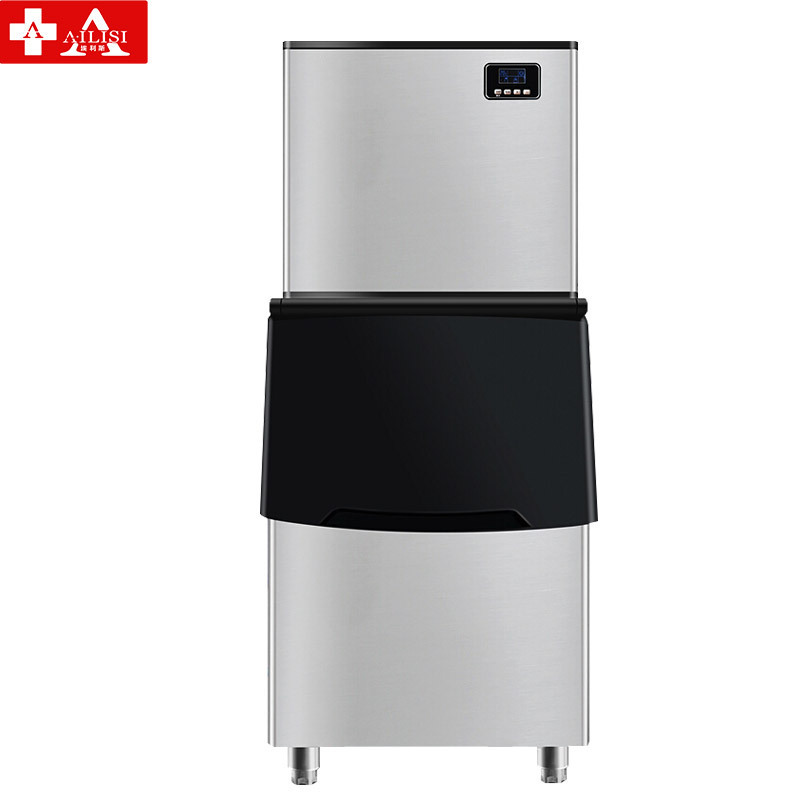 埃利斯(AILISI)192冰格不锈钢外壳制冰机 自动加水 方冰HZB-300