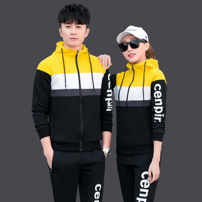 珂卡慕(KEKAMU)女款春青年大码跑步服运动服套装卫衣两件套