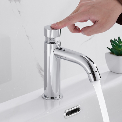 符象单冷按压式面盆延时阀水龙头开关自动公共厕所洗手盆手压龙头