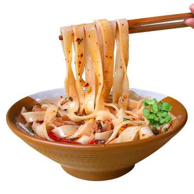 贵州干米粉农家特产小吃宽米粉大米河粉米皮米面干米线遵义羊肉粉