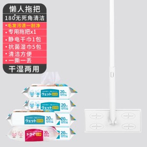 一次性除尘纸懒人拖地家用一拖净地板拖布擦地免手洗静电拖把