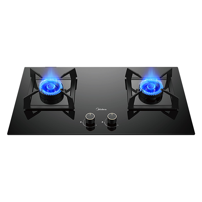 美的(Midea)燃气灶双灶Q310-M家用天然气灶煤气灶双灶5.2kW大火力大开孔大底壳灶具大面板猛火灶台天然气