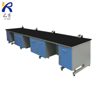 乙壬钢木实验台全钢边台化验室操作台实验桌操作桌化学实验室工作台[工厂现做 7天内发货]