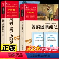 [正版]鲁滨逊漂流记汤姆索亚历险记必读原著完整版鲁滨孙小学生快乐读书吧六年级下册课外书经典名著书目老师阅读儿童文学鲁冰