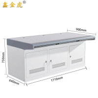 鑫金虎三联监控操作台工作控制台I7 1710*640*750mm