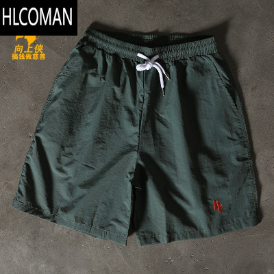 HLCOMAN搞钱做慈善 山系户外工装速干运动短裤男潮牌宽松休闲直筒五分裤