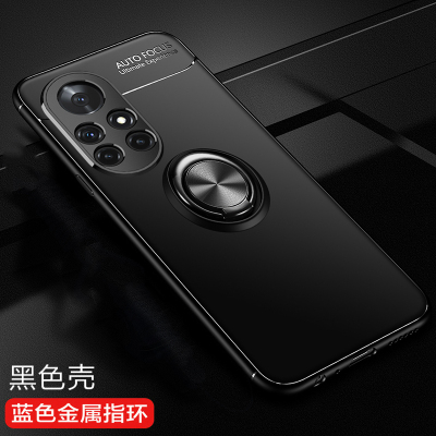 圣幻华为nova8手机壳nova8pro保护硅胶套n8全包5g外ANG-AN0磨砂软壳防摔8por男女磁吸指环支架nova8pro黑色