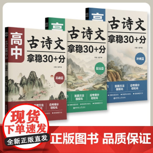 高中古诗文拿稳30+分 基础篇+提高篇+冲刺篇 高一高二高三高考高中语文故事文言文阅读一本通高考真题模拟题型考点解析知识