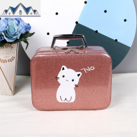 化妆包大容量多功能简约便携小化妆箱手提韩国可爱网红收纳盒 三维工匠收纳包