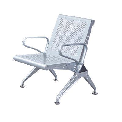 晋舰 钢制排椅机场椅加固加厚医院长椅候诊椅连排输液等候椅 A款单人位