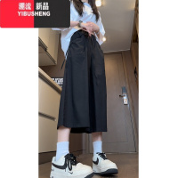YIBUSHENG棉麻7七分裤女季薄款2024新款宽松大码中裤子休闲运动亚麻短裤