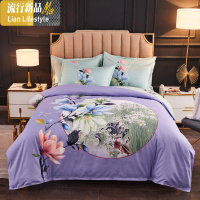 四件套棉棉加厚四季通用简约网红款床单被套1.8m2.0m床上用品 三维工匠