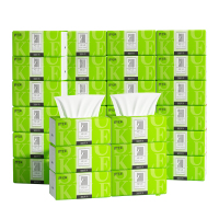 舒可乐 可湿水抽取式纸面巾4层70抽每包 原生木浆抽纸纸巾实惠装餐巾纸家庭装纸抽卫生纸家用母婴可用 30包箱装