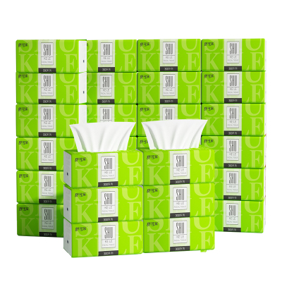 舒可乐 可湿水抽取式纸面巾4层70抽每包 原生木浆抽纸纸巾实惠装餐巾纸家庭装纸抽卫生纸家用母婴可用 30包箱装