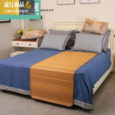 碳化1双面学生竹席床上宿舍折叠单人米1.5m席1.2下铺凉席夏季 三维工匠