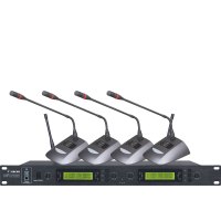 XIRCOM(捷讯)XC-C014一拖四无线音像联动话筒 兼容polycom(宝利通)、华为(HUAWEI)视频会议系统