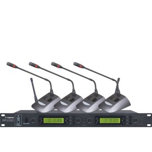 XIRCOM(捷讯)XC-C014一拖四无线音像联动话筒 兼容polycom(宝利通)、华为(HUAWEI)视频会议系统