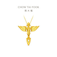 周大福马年生肖权杖飞马足金黄金(小版)吊坠计价女(工费660)EOF2046