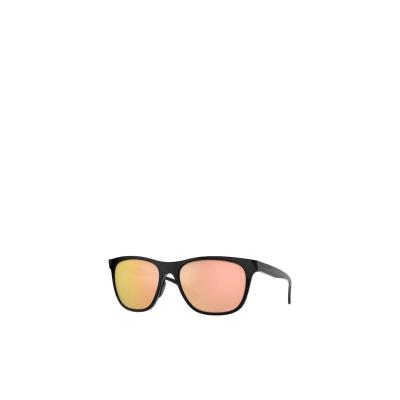 欧克利(OAKLEY)女士塑料材质徽标装饰太阳镜时尚简约弧形镜尖潮流 黑色