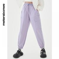 [1件5折价:69.5]美特斯邦威女单贴袋工装梭织跑裤