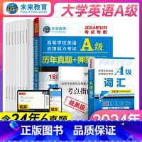 大学英语A级历年真题+词汇 [正版]赠纸质词汇备考2024年12月高等学校英语应用能力考试A级历年真题试卷a级词汇大学英