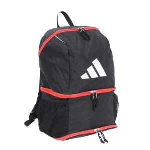 adidas多功能L黑红拼接 Polyester 材质休闲运动背包男女通用 Black_×_Red