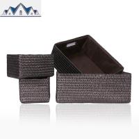 收纳筐日系编收纳箱整理箱桌面衣柜杂物收纳盒储物框 三维工匠收纳篮